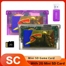 SC GBA FlashCard Mini SD Scheda di gioco per SP GBM IDS NDS NDSL GBA SP con adattatore TF da 2 GB Accessori di gioco