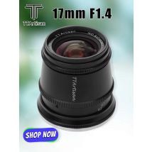 TTArtisan APS-C 17mm F1.4 Lens Suitanle for Travel and Humanities Photography for Sony A5000 NEX-5T Fuji X-A1 X-T10 Canon M5