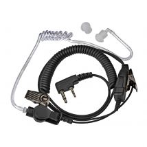 2-poliges verdecktes Akustikrohr-Ohrhörer-Überwachungs-Headset mit Mikrofon für Kenwood Retevis PUXING Baofeng UV-5R BF-888S 2-Wege-Radio