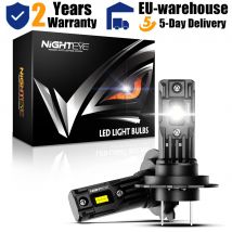 NIGHTEYE H7 35000LM LED Canbus Luci per auto super luminose 80W 6500K Bianco Mini formato Plug and Play H7 Lampadine per fari Auto Faro