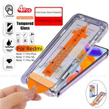 4/3/2/1 pezzi per Redmi Note 11 Pro vetro Xiaomi Redmi Note 11 Pro Plus vetro 9H protezione schermo senza polvere completa Redmi Note 11 Pro
