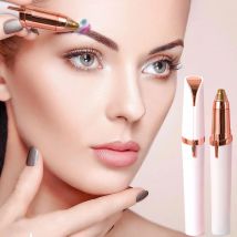 Matita per sopracciglia da donna con rifinitore elettrico modello di batteria di bellezza per la depilazione automatica
