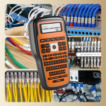 Impresora de etiquetas industrial E1000 PRO Impresora de etiquetas de tubo termorretráctil portátil Compatible con Brother HSE-231 HSE-631 para marcar cables
