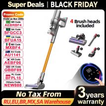 Aspirapolvere Portatile Senza Fili ABIR VC205, 27000PA, Sensore Intelligente della Polvere, Schermo LED Tattile, Controllo Automatico della Velocità, Distruttore Portatile Senza Fili degli Acari della