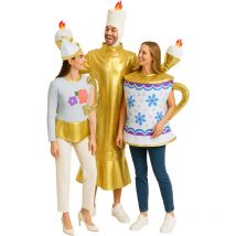 Halloween Tea Party Kostüm Damen Herren Lustiges Candlelight-Dinner Outfit Maskerade Karneval Urlaub Overalls Rollenspiel Body