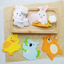 Lollipop-Paket, Papierkarten, Cartoon-Tiere, Süßigkeiten, DIY, Geburtstagsfeier, Kindertag, Cupcake-Topper, Dekoration, 20 Stück/50 Stück