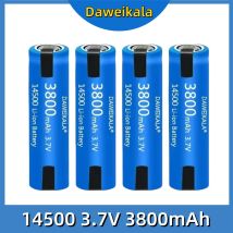 Heißer 14500 Akku 3,7 V AA 3800 mAh Lithium-Ionen-Akku, mit Schweißen, für elektrische Zahnbürste, Rasierer, wiederaufladbare Friseurbatterie
