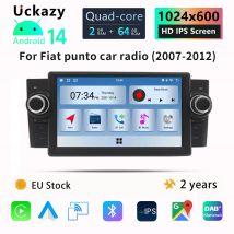 4G Carplay AutoRadio 2 din Android 14 AutoRadio per Fiat Grande Punto Linea 2009-2015 schermo multimediale Audio GPS NavigationRDS