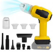 2-In-1 Handheld Car Vacuum Cleaner 10kPa Cordless Dust Collect Machine and Air Blower for Dewalt 20V Battery (No Battery)