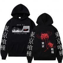 Anime Tokyo Ghoul Spider Lily Hoodies Manga Cool Ken Kaneki Augen Männer Frauen Sweatshirts Mode Harajuku Langarm Pullover