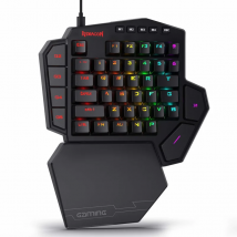 Redragon K585 DITI Tastiera da gioco meccanica RGB con una sola mano, poggiapolsi 42 tasti Tastiera da gioco professionale di tipo C sostituibile a caldo
