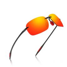 Neue ultraleichte rahmenlose bunte polarisierte Sonnenbrille für Männer und Frauen aus TR90-Material, geeignet für Freizeit und Urlaub UV400