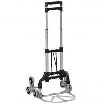 DURHAND Carretilla de Mano Plegable para Escalera Carga 70kg para Entrega