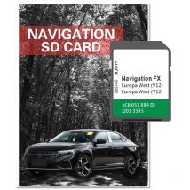 RNS 310 SD Memory Card Navigation FX V12 Nav Systems Europe West Genuine for VW Map Card