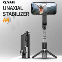 QAML A4 Kopfstabilisator, 270 °   Drehbarer Ständer, USB-Aufladung, verstellbarer Telefonhalter, für iPhone/Samsung, 400 mAh.
