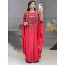 Abayas For Women Dubai Luxury 2024 Chiffon Boubou Muslim Fashion Dress Caftan Marocain Wedding Party Occasions Djellaba Femme