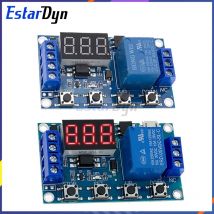 Estardyn 6–30 V Relaismodul, Zeitschaltuhr, einstellbarer Verzögerungszyklus, EIN/AUS-Steuerung für Arduino, DIY-Elektronik