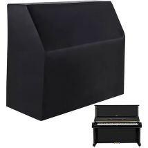 420DUpright Klavierabdeckung, Klavier-Vollabdeckung, staubdicht, wasserdicht, silberbeschichtete Klavier-Schutzhülle aus Oxford-Stoff