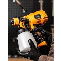New BR Plug DEKO 127V HVLP Handheld Spray Gun, DIY Easy Spraying High Power Electric Paint Sprayer for Brazil, 3 Nozzle Sizes