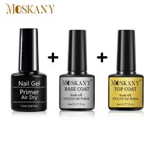 Set per nail art con primer acrilico senza acido con rivestimento base e top coat Soak Off smalto gel per kit di strumenti per la progettazione di nail art