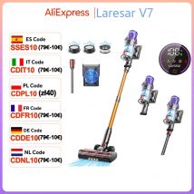 Laresar V7 500W 50000PA moc ssania bezprzewodowy odkurzacz ręczny inteligentne urządzenie domowe wyjmowany akumulator pojemnik na kurz