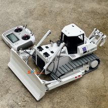 1/14 Scale Hydraulic RC Bulldozer Metal Model RTR Version Brushless Hydraulic Oil Pump Construction Machinery RC Truck Model Toy
