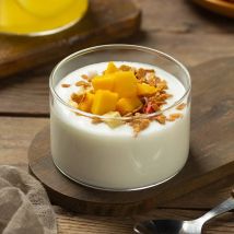 2/4pc Klarglas Dessert becher Set hitze beständige Gelee Pudding Tasse Eis schale