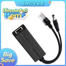 Splitter POE da 48 V a 12 V/5 V IEEE 802.3af Uscita Alimentazione su Ethernet Adattatore Splitter Sistema di sicurezza (Plug and Play)