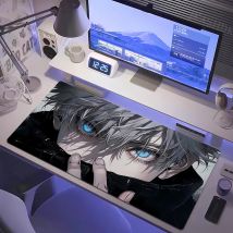 Large Gaming Mousepad Jujutsu Kaisen Mouse Pad Anime Gojo Satoru Desk Mat Gamer Company Keyboard Mouse Mats Computer Carpet