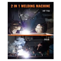 HITBOX TIG200 3 in 1 Welding Machine MMA ARC HF TIG IGBT Inverter Stick Welder Machine Arc Force Hot Start for Outdoor Home DIY