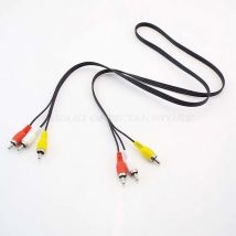 3 RCA-Stecker auf 3 RCA-Stecker, Verbund-AV-Kabelstecker für Audio- und Videokabel