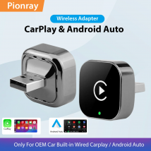 Nowy bezprzewodowy adapter CarPlay 2 w 1 firmy Pionray i bezprzewodowy adapter Android Auto, bezprzewodowy adapter CarPlay Plug Play typu C/USB 5 GHz