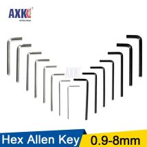 5-10pcs L shaped hex hexagon key allen wrench 0.9mm 1.5mm 2mm 2.5mm 3mm 4mm 5mm 6mm 8mm carbon steel allen key
