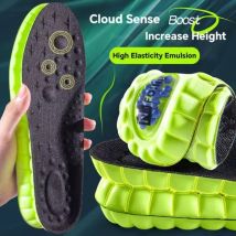1 paio di solette sportive 4D Cloud per scarpe suola con cuscino d'aria in PU morbido assorbimento degli urti deodorante solette ortopediche da corsa traspiranti