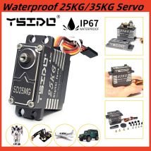 YSIDO SD25MG 25 kg SD35MG 35 kg wasserdichtes Servo 180 °   Vollaluminiumgehäuse, Edelstahlgetriebe mit hohem Drehmoment für 1/8 1/10 1/7 RC Car