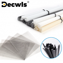 55/110 pezzi Bacchette per saldatura in plastica ABS/PP/PVC/PE Bastoncini per saldatura, rete metallica intrecciata in acciaio inossidabile, per forniture per saldatura di riparazione paraurti