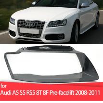 Für Audi A5 S5 RS5 8T 8F Pre-facelift 2008-2011 Scheinwerfer Abdeckung Auto Scheinwerfer Objektiv glas Ersatz Front Lampe Schatten Auto Shell