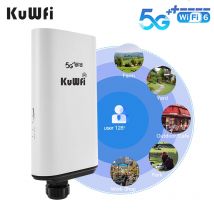 Kuwfi 5g odu Router mit SIM-Kartens teck platz Wi-Fi 6 WLAN-Router Gigabit-Ethernet-Port IP66 wasserdichte Firewall-Sicherheit