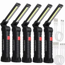 Neue tragbare COB LED Taschenlampe USB wiederaufladbare Arbeitsleuchte magnetische Lanterna Hängelampe mit eingebauter Batterie Camping Taschenlampe