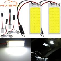 2X T10 COB 36Led coche Led W5w C5W C10w lámpara de matrícula blanco rojo Auto puerta lectura bombilla de respaldo cúpula luz de adorno bombilla de maletero