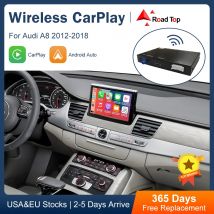 Road Top Wireless CarPlay interfaccia Auto Android per Audi A8 D3 2012-2018, con funzioni di gioco per Auto AirPlay Mirror Link