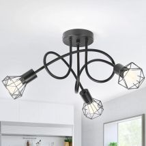 Stylowa lampa LED E14 pająk do dekoracji wnętrz, oświetlenie łóżka, pokoje Din & Liv z prostym eleganckim oświetleniem