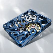 AGELOCER Original Codex-Uhr für Herren, luxuriöse Golduhr, quadratisch, hohl, leuchtend, manuell, mechanisch, Geburtstagsgeschenk für Männer
