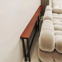Wohnzimmer Sofa Heck regal gegen die Wand Boden Massivholz Bett Lager regal schmale Aufbewahrung tisch Schrank benutzer definierte Veranda Rahmen
