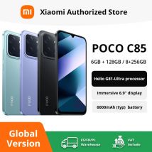 Versione globale POCO C85 Smartphone NFC 128GB 256GB MediaTek Helio G81-Ultra 6.9 "Display Dot Drop 50MP Fotocamera principale 6000mAh