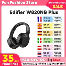 Edifier W820NB Plus Auriculares inalámbricos Bluetooth Reducción activa de ruido Audio de alta resolución LDAC 49H Duración de la batería