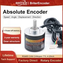Rotary Absolute Encoder RS485 SSI CAN Interface Power-Off Memory Angle Sensor for Industrial Automation Equipment