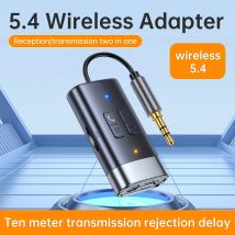 Aux Audio Adapter Bluetooth 5,4 Sender Empfänger 2 IN 1 Unterstützung TF Karte Wireless Adapter 3,5 MM AUX Für Auto TV PC Lautsprecher