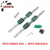 2pcs hgr25 lineare quadratische Führungs schiene 300-1500mm 4pcs hgh25ca Flansch schieber block wagen für cnc 3d Drucker Router Gravur