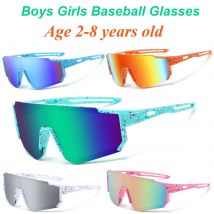 Alter 2–8 Kinder UV400 Baseball Softball Sonnenbrille für Jungen Mädchen Jugend Outdoor Sport Angeln Brillen Radfahren Sonnenbrille